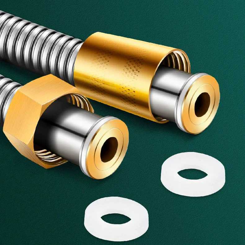 15/2/ Stainless Steel Hose with Brass Nut Extension Tube Bathro Shower Tube Extension Tube Water Pipe Bathro Accessories Y251107