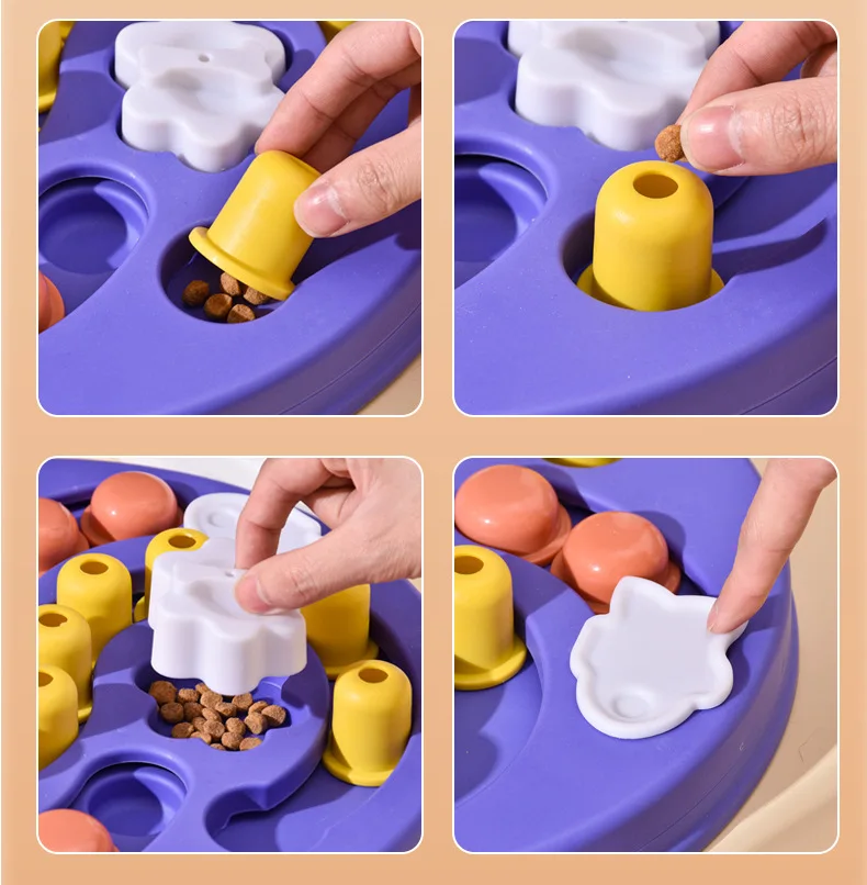 Slow Feeder Interactive Increase Puppy IQ Food Dispenser Slowly Eating NonSlip Bowl Pet Cat Dogs Training Game Dog Puzzle Toys
