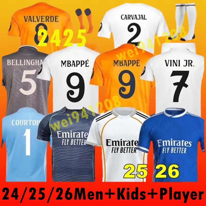 2025 BELLINGHAMI jersey 24 25 26 Y-3 Football Shirt VINI JRl CAMAVINGA ALABA HAZARD ASENSIO MODRIC MARCELO REAL MADRIe Final Football Jerseys Camiseta Men Kids Kit