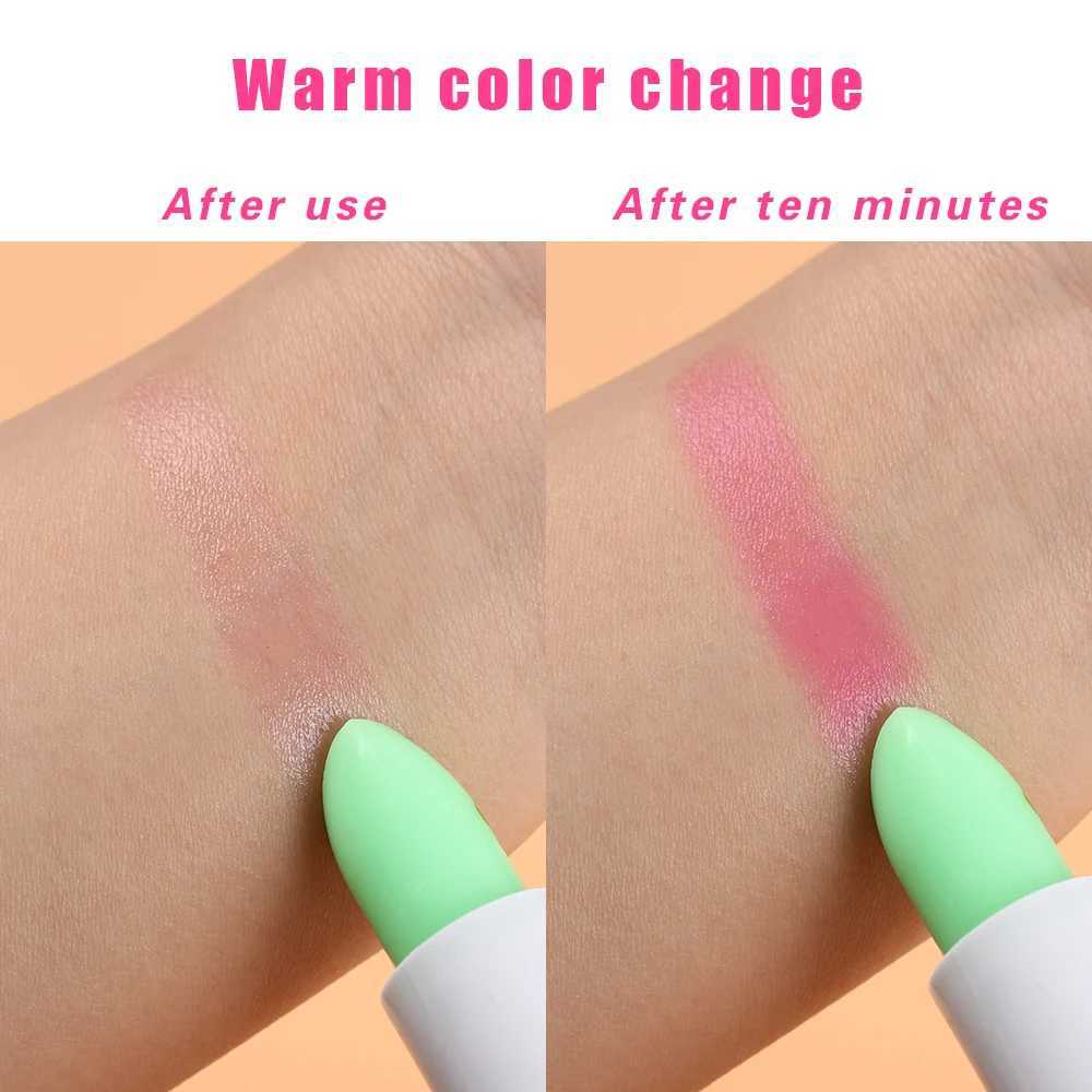 1 piece of moisturizing lipstick Long lasting natural aloe lipstick Color mood change Long lasting moisturizing lipstick makeup W250407