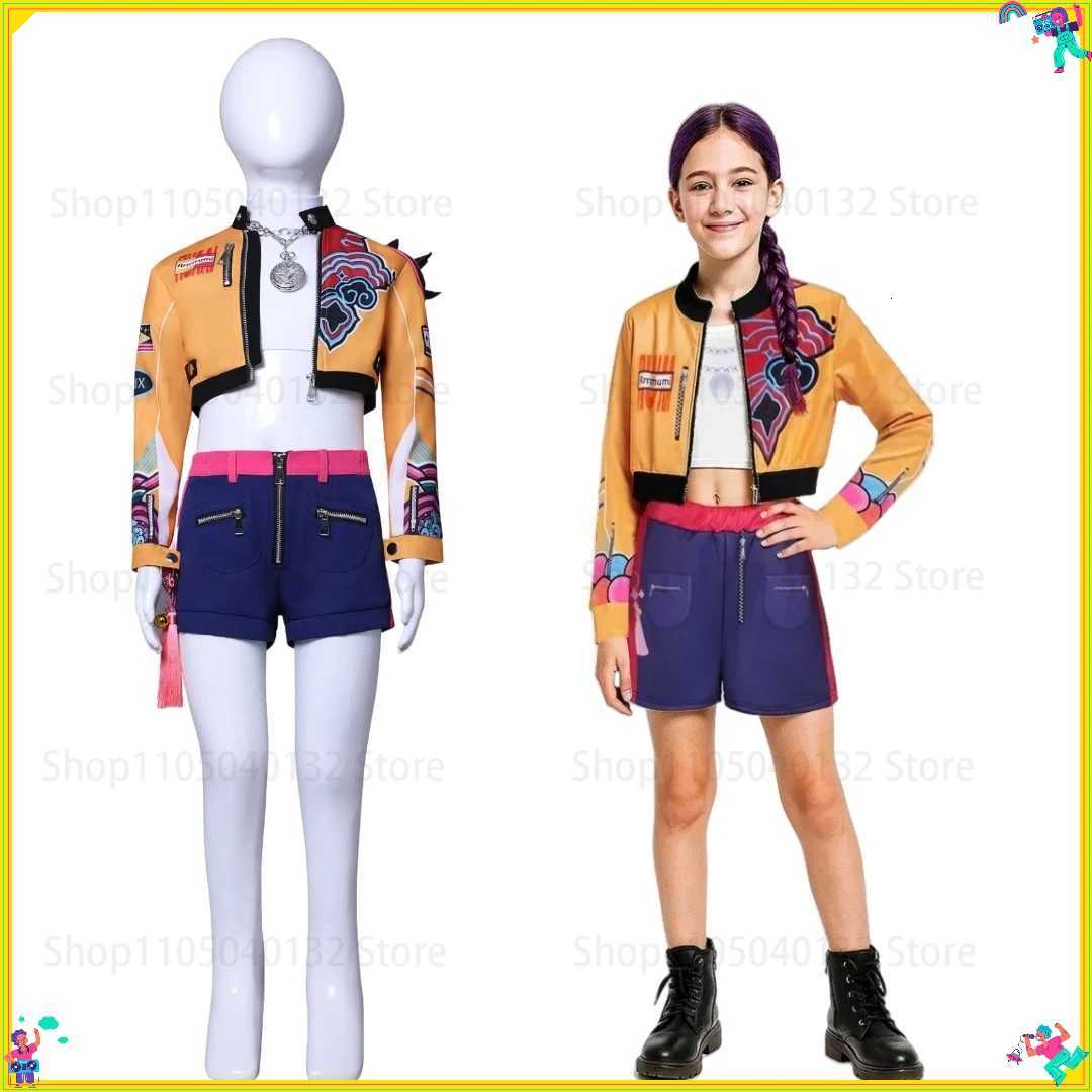 Halloween CHIldren Zoey Mira Rumi Cosplay Costume Carnival K-Pop Hunters girl Group Idol Role Play Dress Up K251107