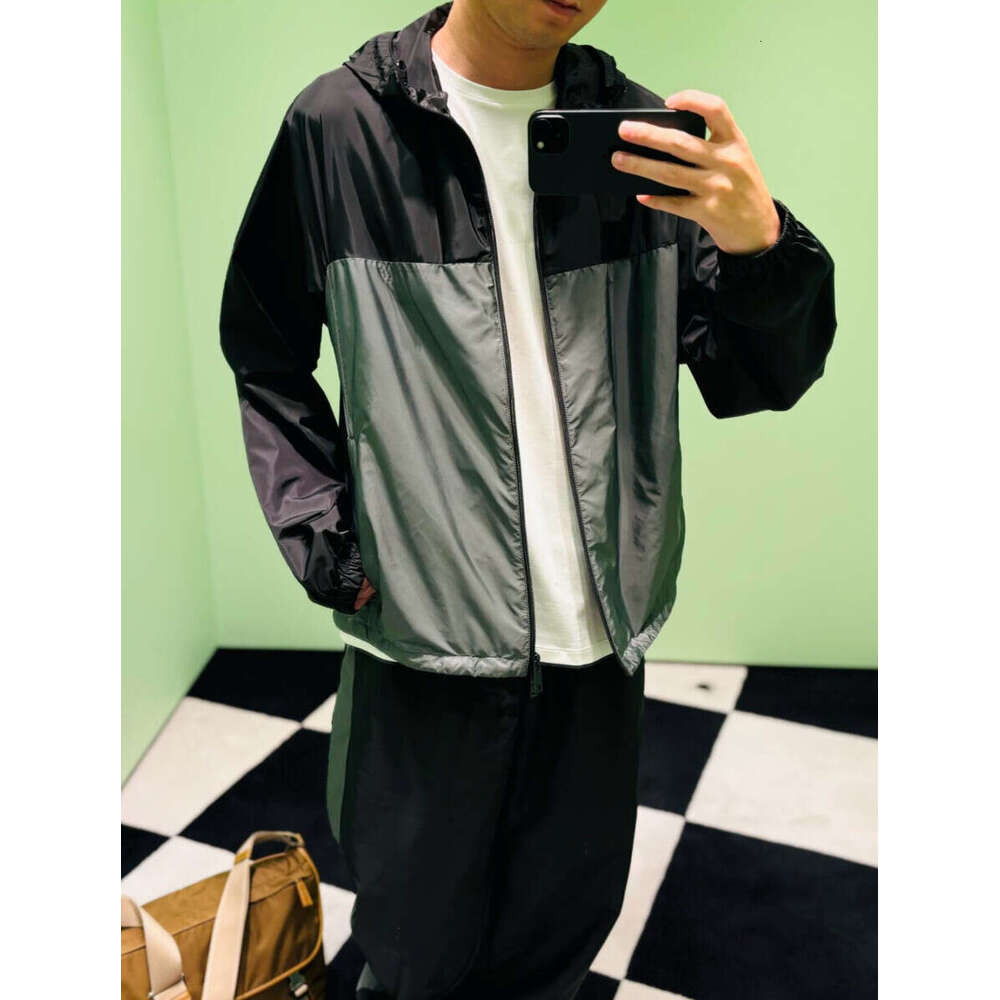 Early autumn new spliced contrasting zipper jacket casual pants set for both men and women