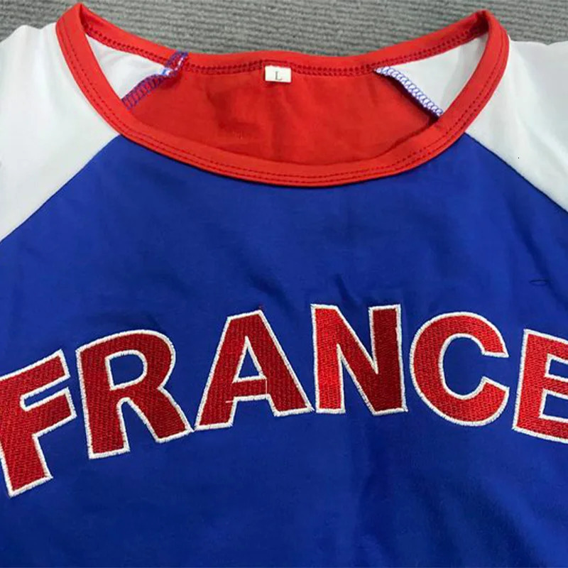 Summer Franc Letter ed Shorts Y2K Blue Weight Loss Womens Tshirt Fashion Trend Street Top Clothing 250407