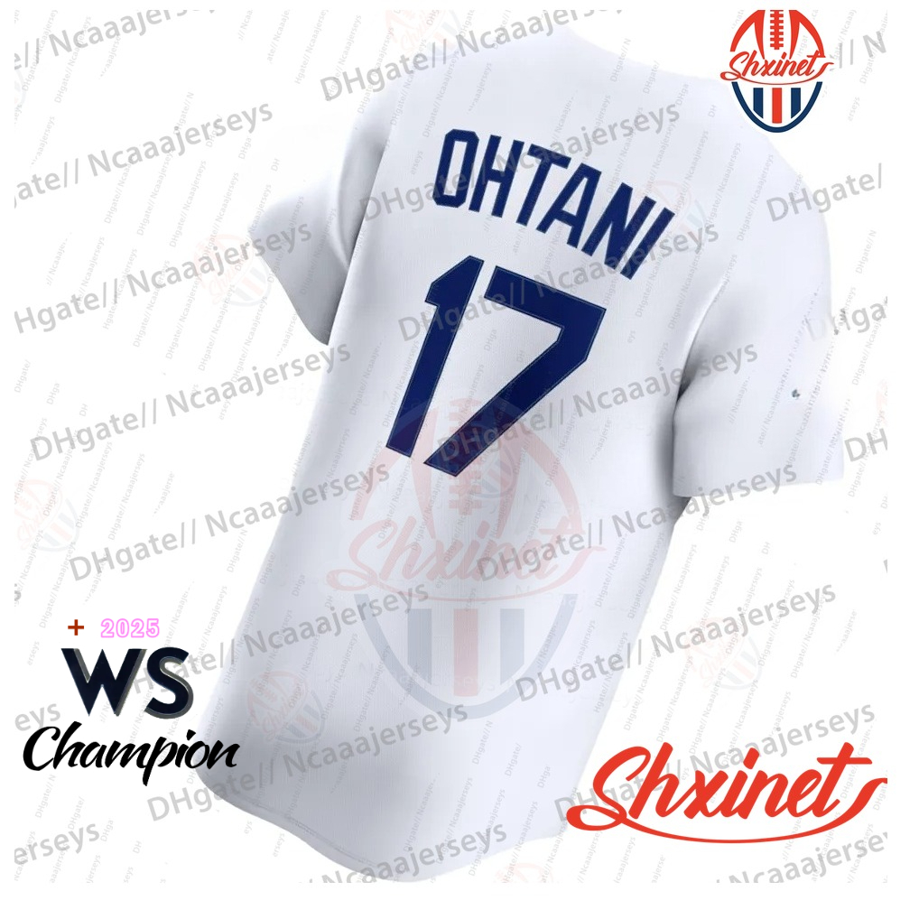 Custom 2025 World Series Champion Baseball Jerseys Yoshinobu Yamamoto Shohei Ohtani Mookie Betts Roki Sasaki Tommy Edman Freddie Freeman Smith Edman