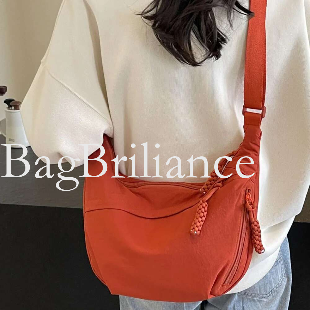 2025 New Canvas Crossbody Bags Large Capacity Korean Simplified Shoulder Lightweight Solid Color Dumpg Bag Travel