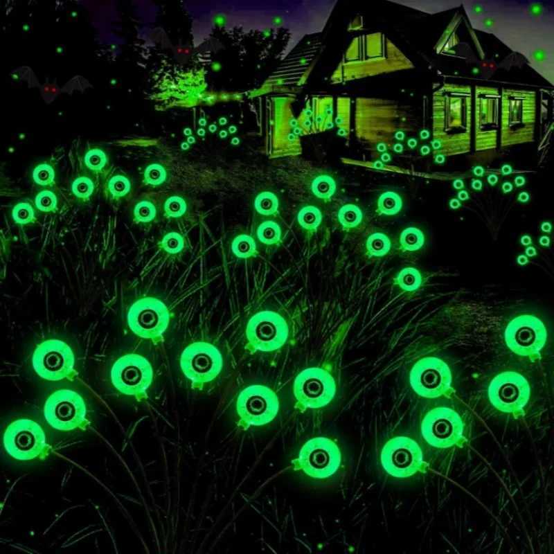 Halloween LED Eyeball Lights Solar Garden Lawn Lights Outdoor Scary Eyeball Lights Ground Lamp Halloween Party Decoration W251107