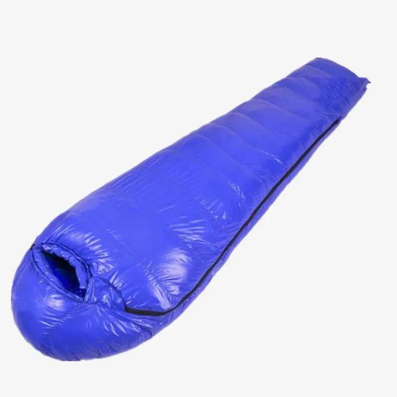 1000G Goose Down Outdoor Ultra Light Mummy Style Camping Sleeping Bag High Quality WaterproofT250407