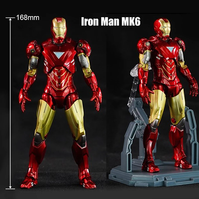 Marvel Avengers Mystery Blind Box Action Figure Set with Iron Man MK3/Captain America/Spider-Man Collectible Toy with Display Stand Bulk Wholesale Sup