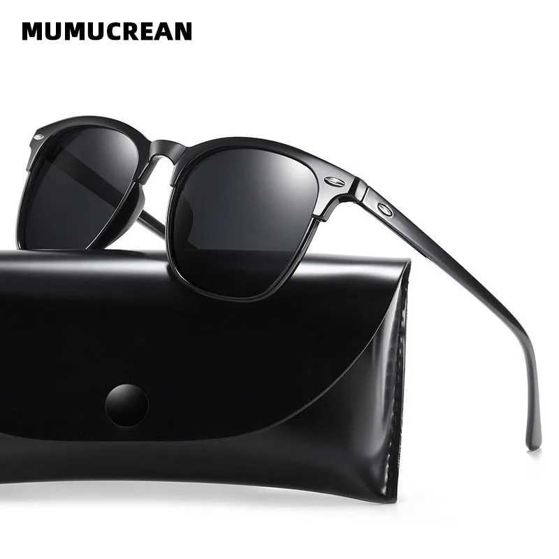 New Polarized Sunglasses Classic Retro Men Sun glasses Outdoor Sunglasses UV400 Plastic Square Trend Shades EyewearC250411