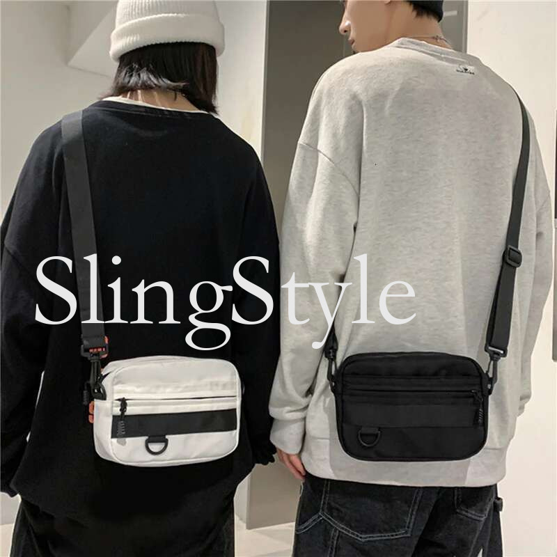 Casual Men Women Unisex Crossbody Bags Fashion Solid Color Couple Shoulder High Quality Nylon Messenger Bag Handbags