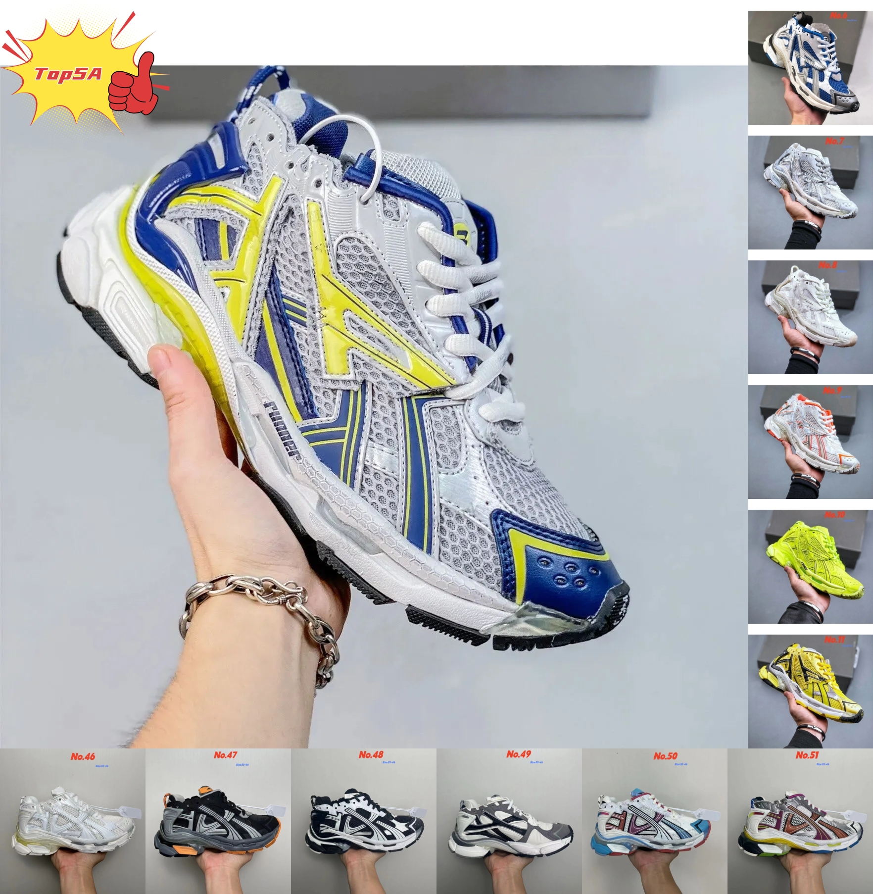 Track 3.0 Designer Shoes Runner 7.0 7.5 Casual Shoes Sneaker Men Women Paris Triple White Black Pink Grey Beige Gomma Leather Nylon Printed Platf