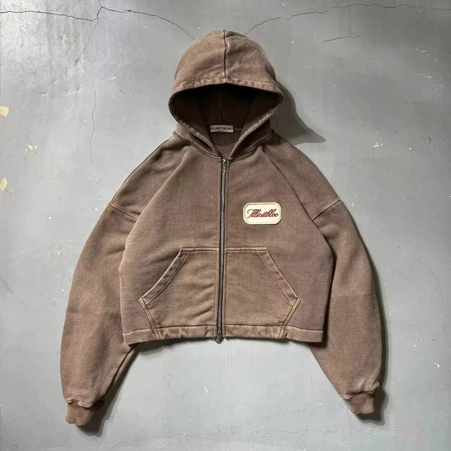 American fashion hip-hop clown letter embroidery zipper hoodie mens street Y2K wool padded warm sportswear unisex hoodie 250403