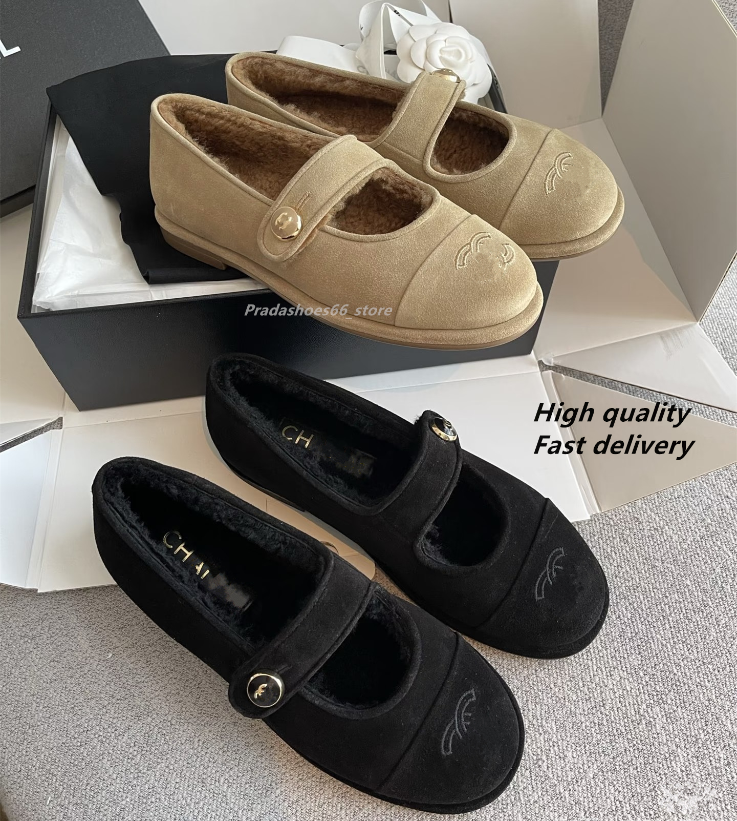 25s Women Shoes Luxury Brand Designer Flats Woman Genuine Leather Black velvet Ballet Flats Bow-knot Loafers High Quality Louiss Ladies Mary Jane Shoes Yvess ch