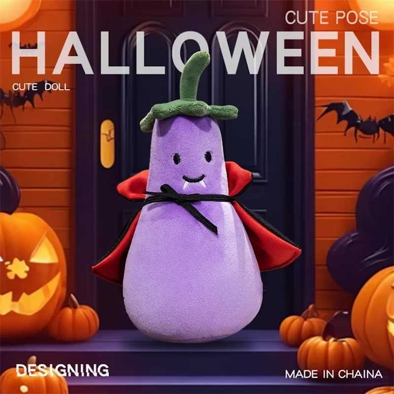 35cm Pumpkin Teddy Bear Doll Plush Toy Stuffed Dressed Halloweens Day Cartoon Animal Plushie Removable Clothes Kids Present C251107