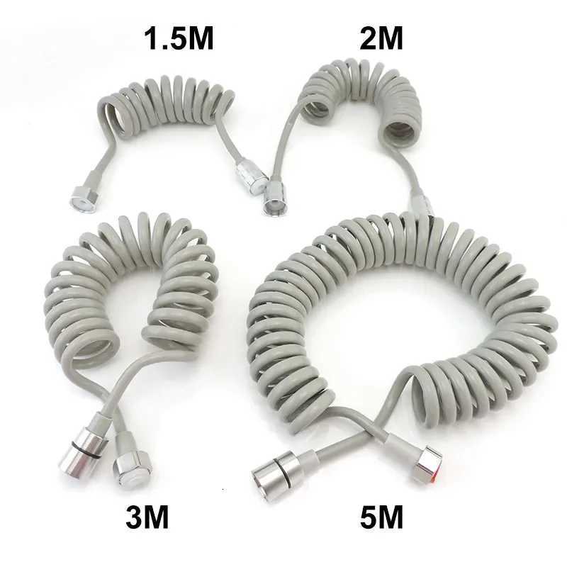 Plastic Water Toilet Bidet Sprayer ible Spring Shower Hose tube Telephone Line soft Hoses bathro Accessories Y251107