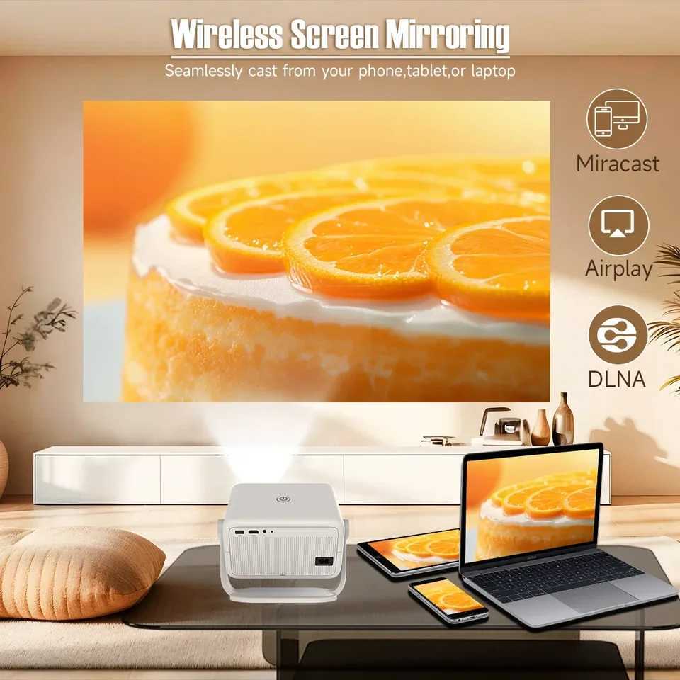 Magcubic 650ANSI L018 4K Native Portable Projector 1080P Auto Focus Keystone Correction Android 11 BT5.2 WIFI6 360 Home Cinema X250407
