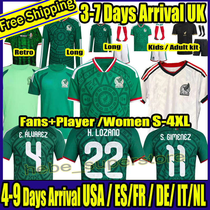 S-4XL Mexico jersey 2026 World Cup Home away Kit soccer jerseys A. VEGA C. HUERTA L. ROMO RAUL football shirts men kids kit set Third goalkeeper training uniform women