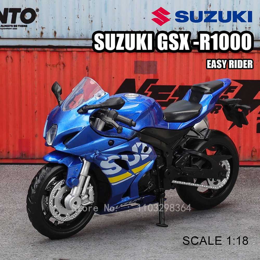 MSZ 1 18 Suzuki GSX-R1000 Motorcycle Alloy Car Model Childrens Toy Car Die Casting Motorcycle ModelXJ250407