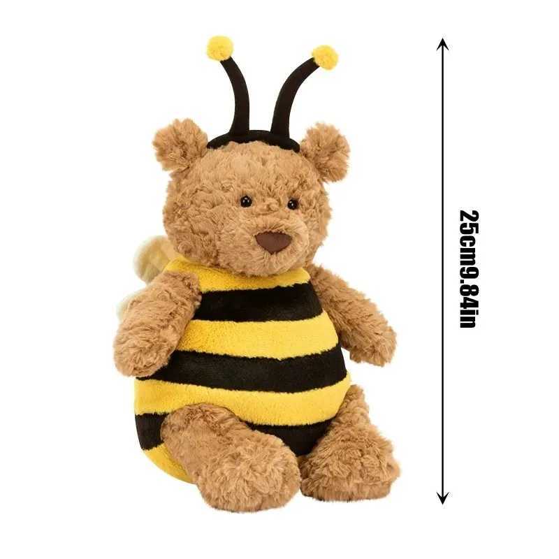 Bee Bear Plush Toy Mini Monkey Stuffed Animal Soft Cartoon Pendant Cute Kawaii Doll Gift Home Room Decoration Birthday Present C251107