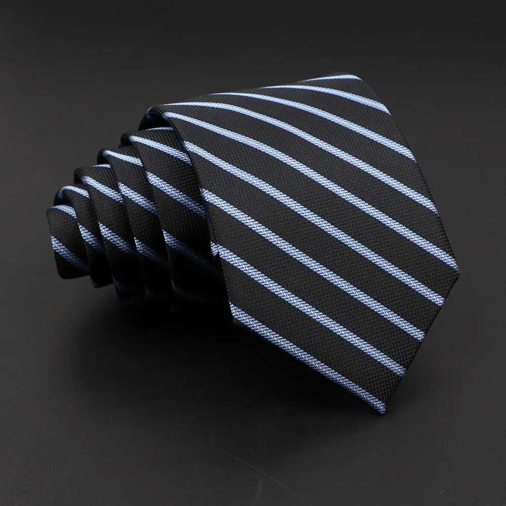Fashion Mens Classic Stripe Ties Wedding Business Neckties Jacquard Narrow Tie Party Formal Suit Shirt Gravatas Accessory Gift X250407