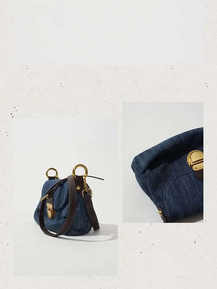 Advanced Fold Lock Crossbody Women Fashion Casual Underarm Handbag 2023 Denim Shoulder Vintage Female Messenger Bag