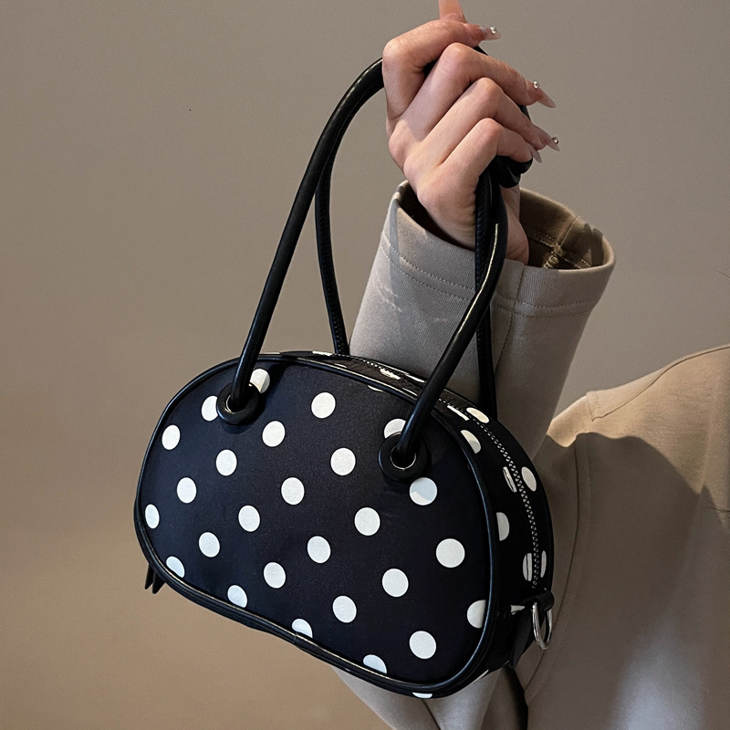 2025S Designer Women S Bag High End Small Square Niche Handheld New Polka Dot Shoulder Bag Fashionable And Simple Crossbody Women S Bag