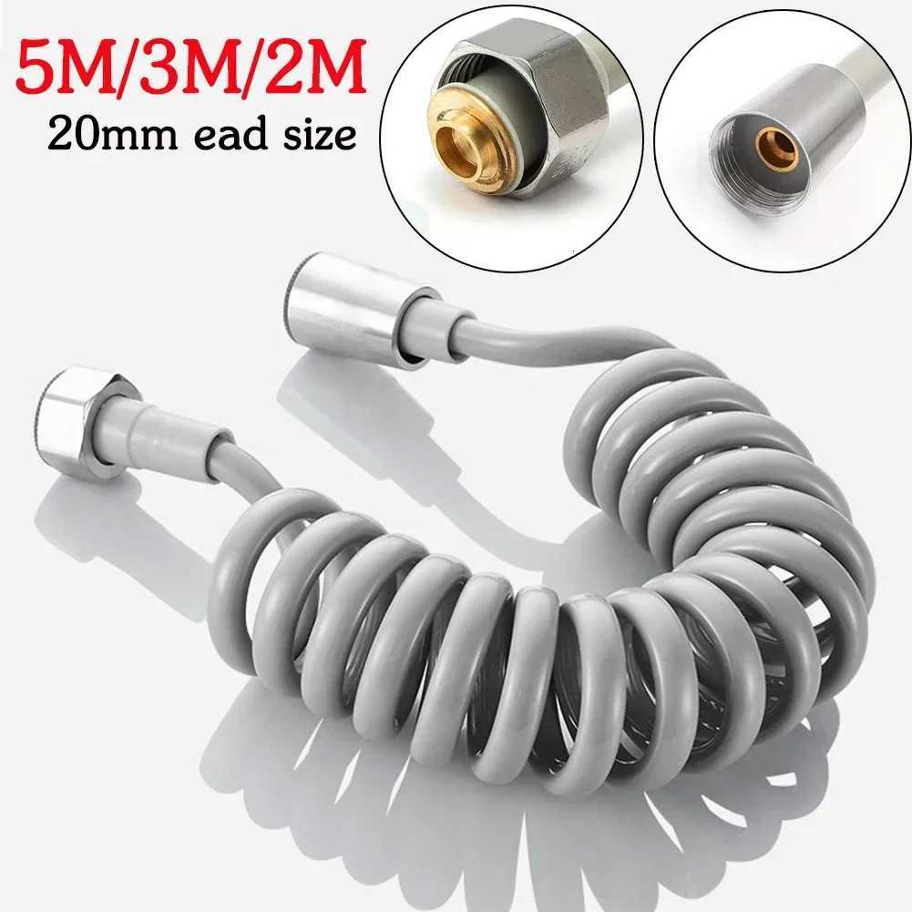 2/3/5m ible Spring Shower Hose Tube Toilet Bidet Shattaff Sprayer Telephone Line Hose Plumbing For Bathro Accessories Y251107