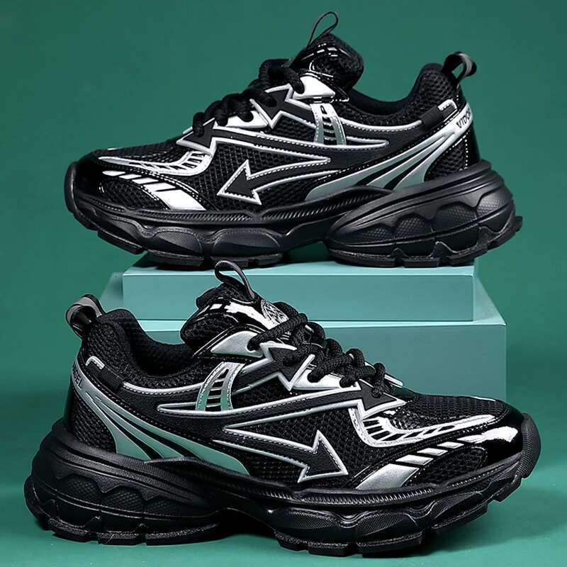 Hot Selg Classic Men Casual with Mesh Breathable Thick Sole Outdoor Sneakers Comfortable Low Cut and Cool Walking Shoes