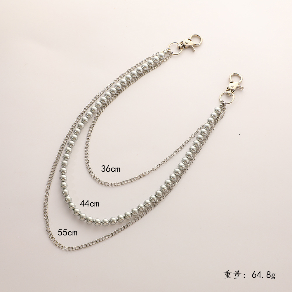 High quality colored ceramic clay diamond beads waist chain stainless steel body chain jewelry