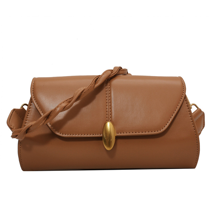 2025S Designer Women S Bag Uniquely Versatile Crossbody For Women Simple Hand Held Small Square Bag PU Texture Commuting Armpit Shoulder Bag