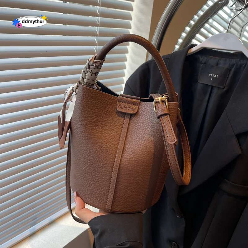 Senior Sense Retro Color Small Women's New Crossbody Super Fire Bucket Bag ddmythur