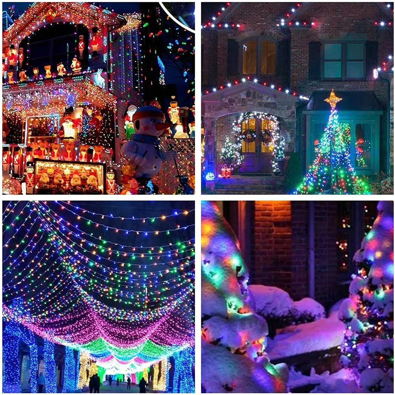 Outdoor Waterproof Led Solar String Lights Fairy Light Solar Powered Garland Lights 8 Mode 32m Garden Wedding Decoration W251107