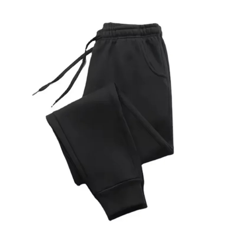Mens Casual Pants Autumn Winter Fleece Sweatpants Men Running Jogger Sports Gym Trousers Fashion Solid Color Workout Long 251104