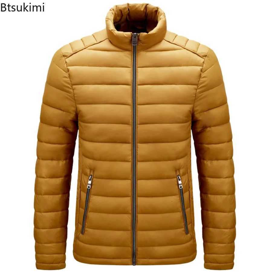 New 2025 Mens Parkas Fashion Autumn Winter Warm Stand Collar Jackets Parkas Coats Casual Windproof Parka Slim Outwear for MenT251107