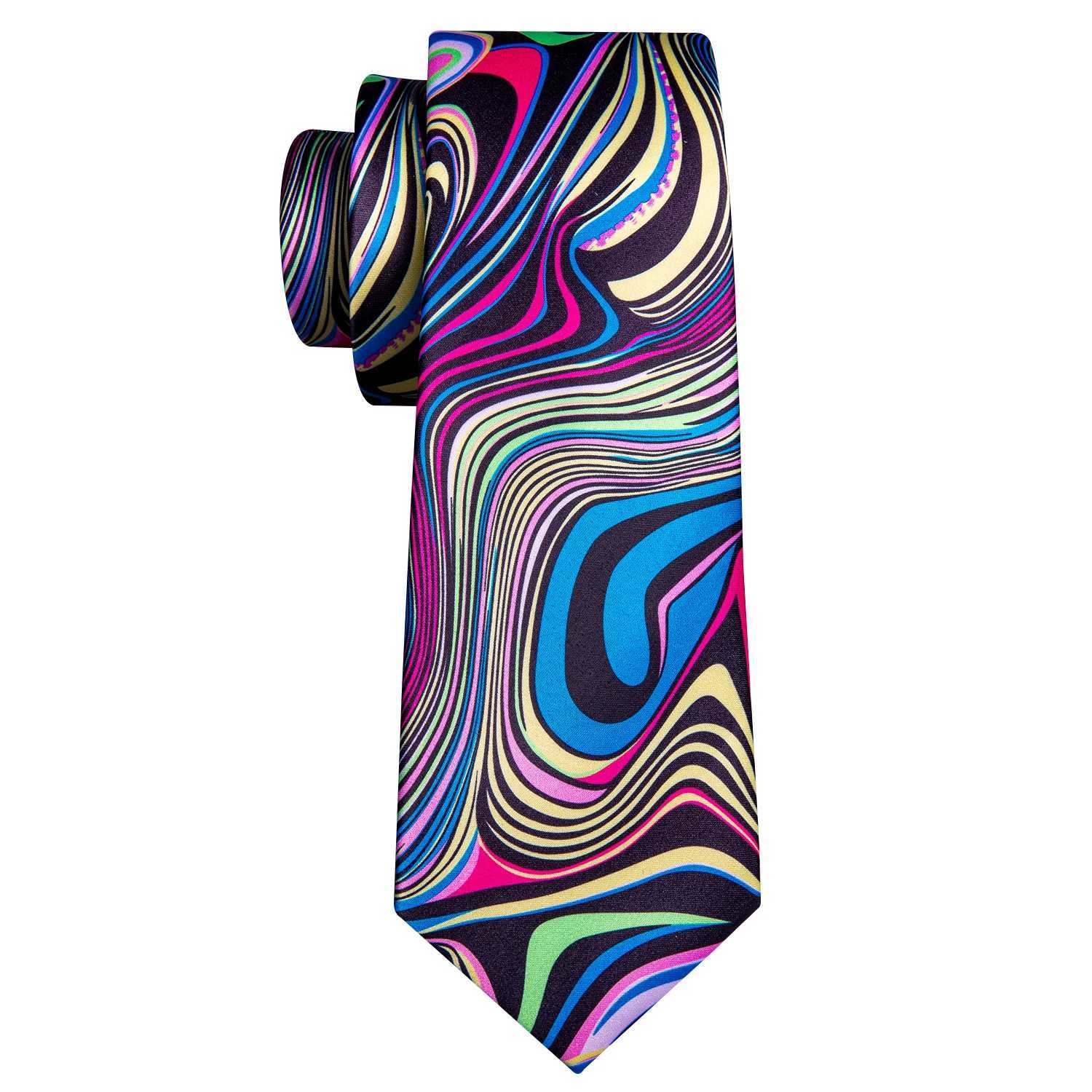 High Quality Brand Ties Design Necktie Handkerchief Cufflinks Set Print New Arrival Fashion for Wedding Party Silk for Men Wool X250407