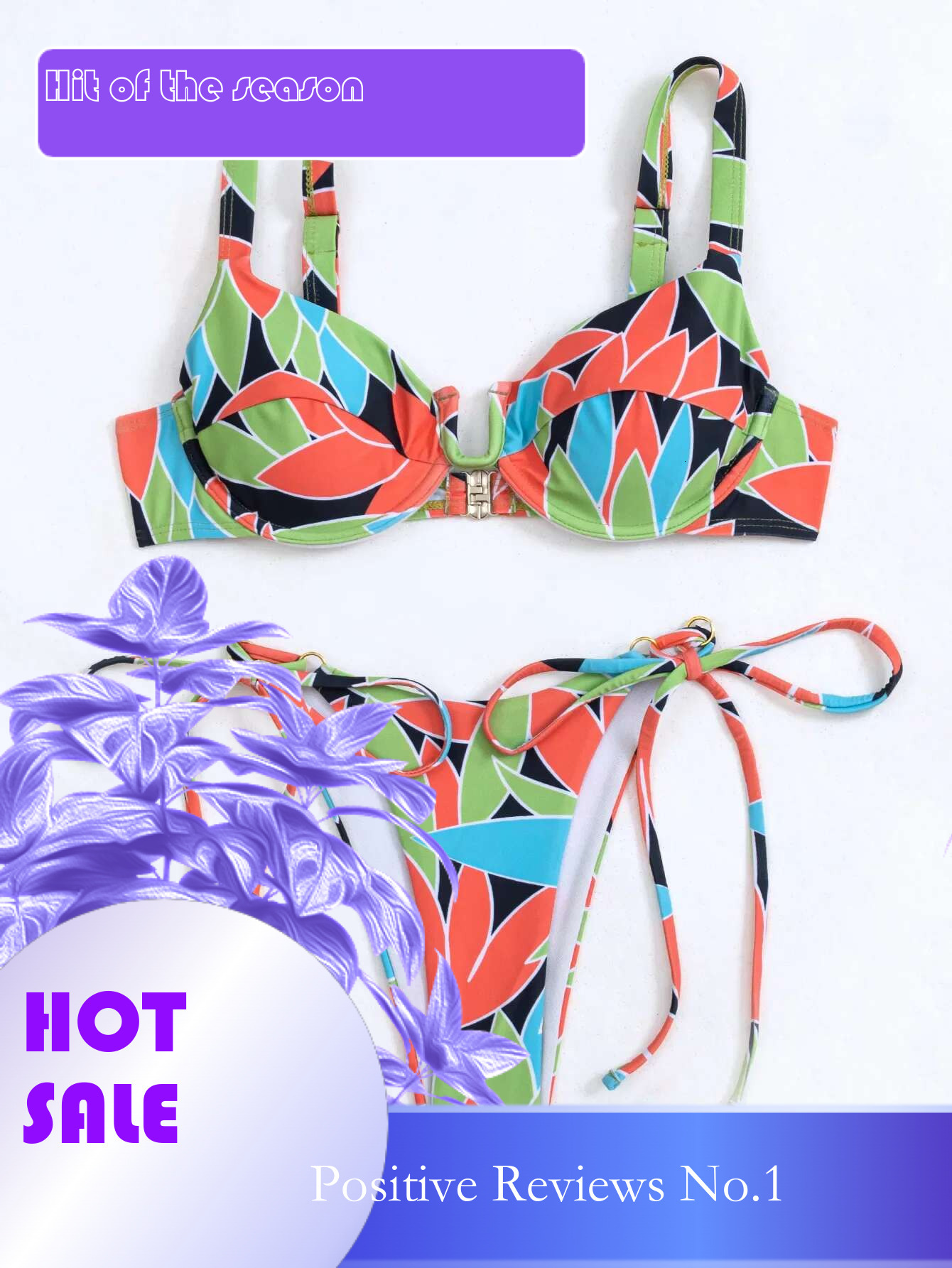 Dongdumaoyi Sexy Green Patchwork Bikinis Sets Women Halter U Wire Underwire Micro Swimsuit Summer Bathing Suit Tie Side Thong Swimwear