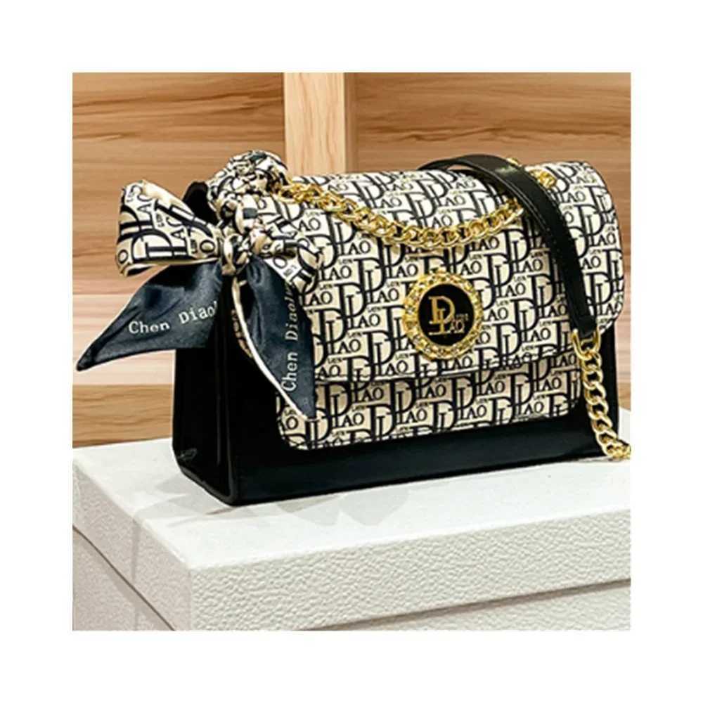 2025 New Ladies Bag Senior Sense Lock Buckle Shoulder Diagonal Cross Ladies Small Square Bag Chain Lock Buckle BagW251107
