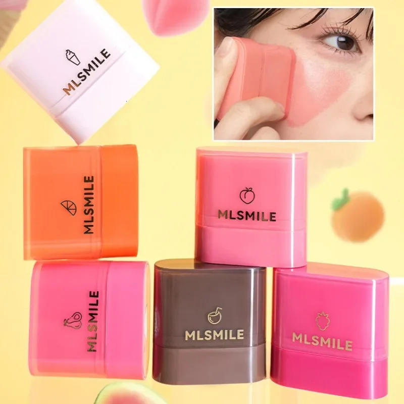 powder blush cream natural moisturizing lips and cheeks dual purpose blusher stick high gloss cosmetics makeup 250325