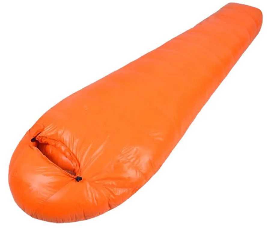 1000G Goose Down Outdoor Ultra Light Mummy Style Camping Sleeping Bag High Quality WaterproofT250407