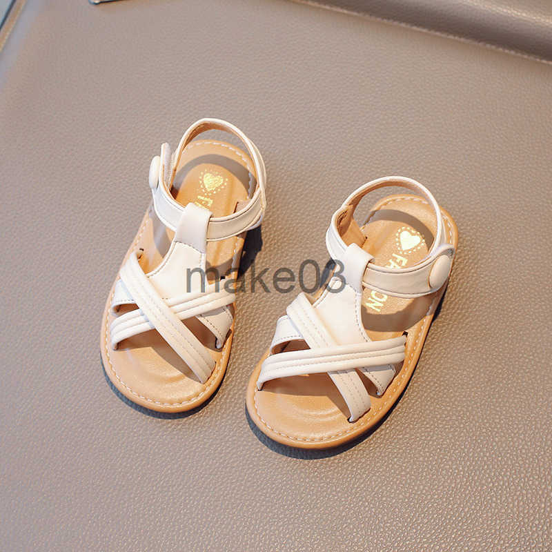 Girls 2025 Summer New Style Small and Medium sized Soft soled Girl Baby Princess Shoes Kindergarten Fashion Sandals J250403
