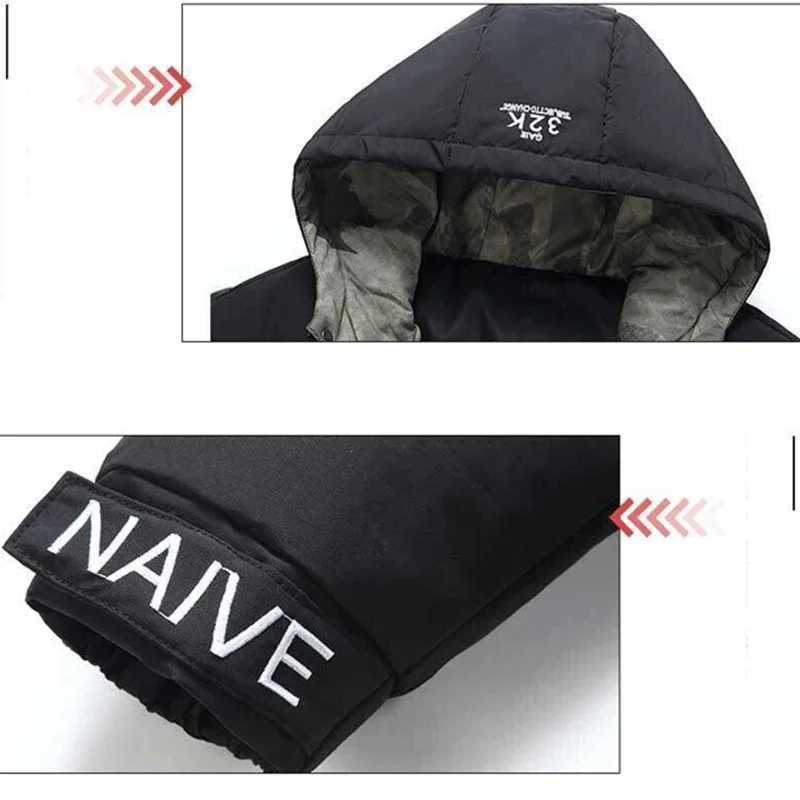 New Winter Mens Jackets Tide Korean Parkas Trend of Padded Thickened Bread Clothing Warm Couples Wear Cotton CoatT251107