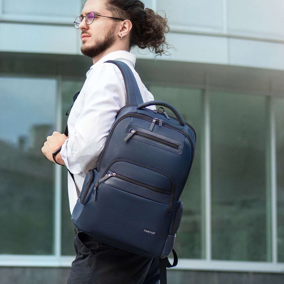 Lifetime Warranty Men 15.6Inch Laptop Backpack Waterproof College Schoolbag Travel Bag Business Bags Connect Series