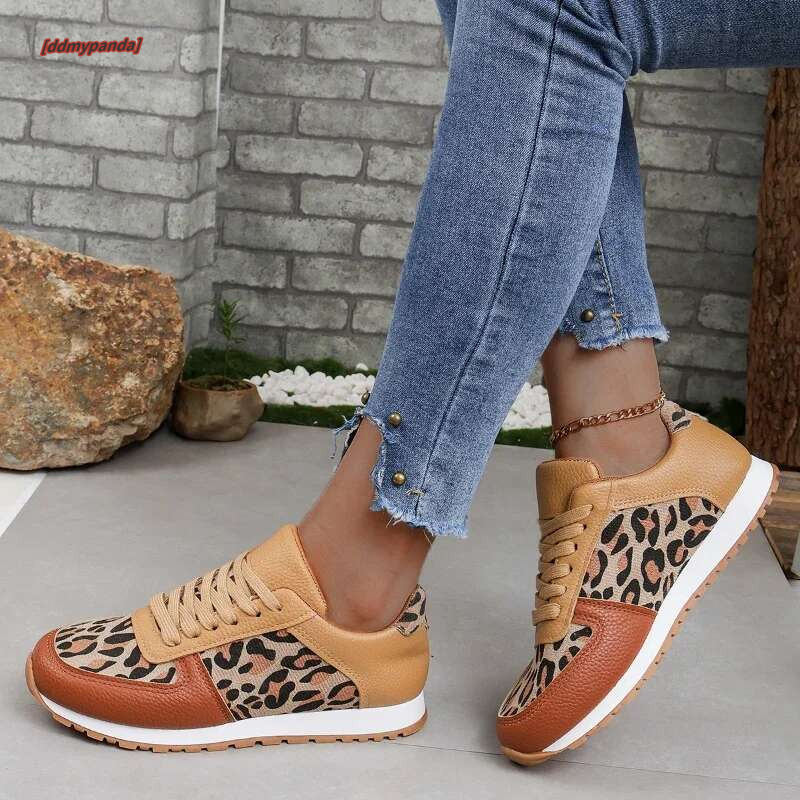 Women's Sneakers Summer Walking Trainers Trendy Leopard Print Fashion Comfortable Jogging Casual Tennis Shoes ddmypanda