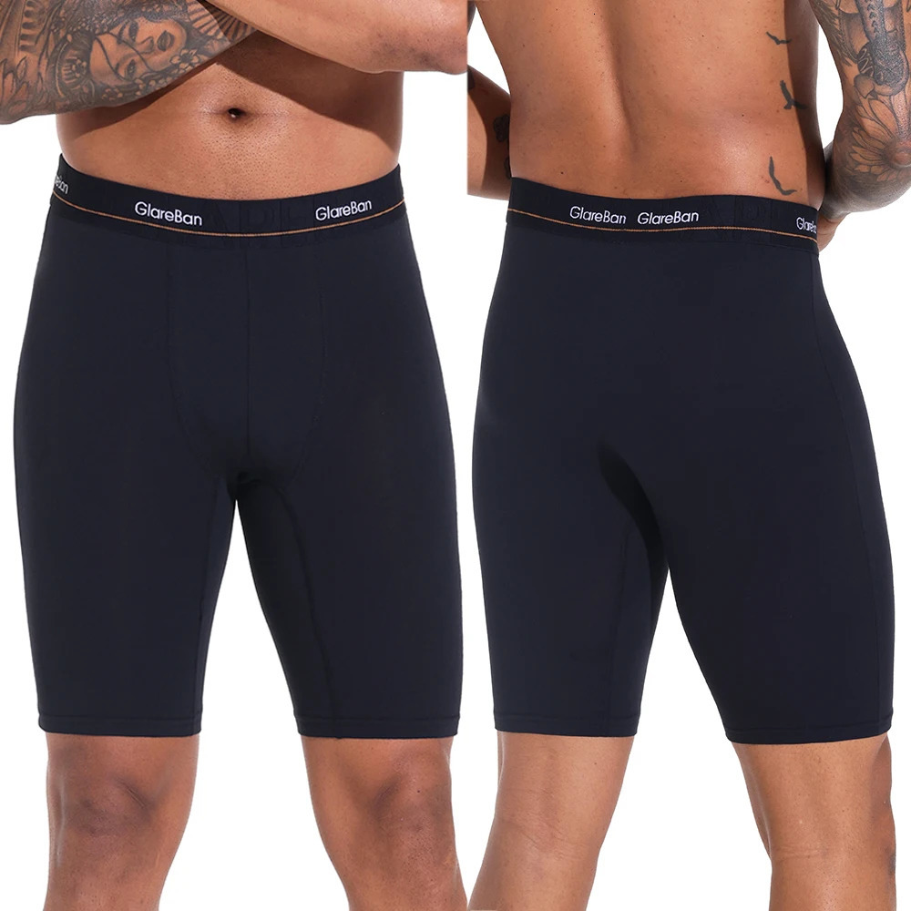 4pcs Pack Long leg Cotton Boxer Men Underwear Male Panties And Underpants For Homme Set Shorts Box Slip Briefs Soft 251106