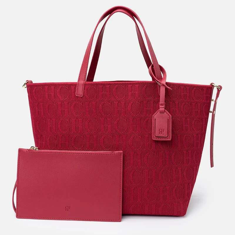 CH Solid Color Fashionable Versatile Large-Capacity Handbag Elegant Shopping Ladies Classic Models Of Women's Shoulder Bag
