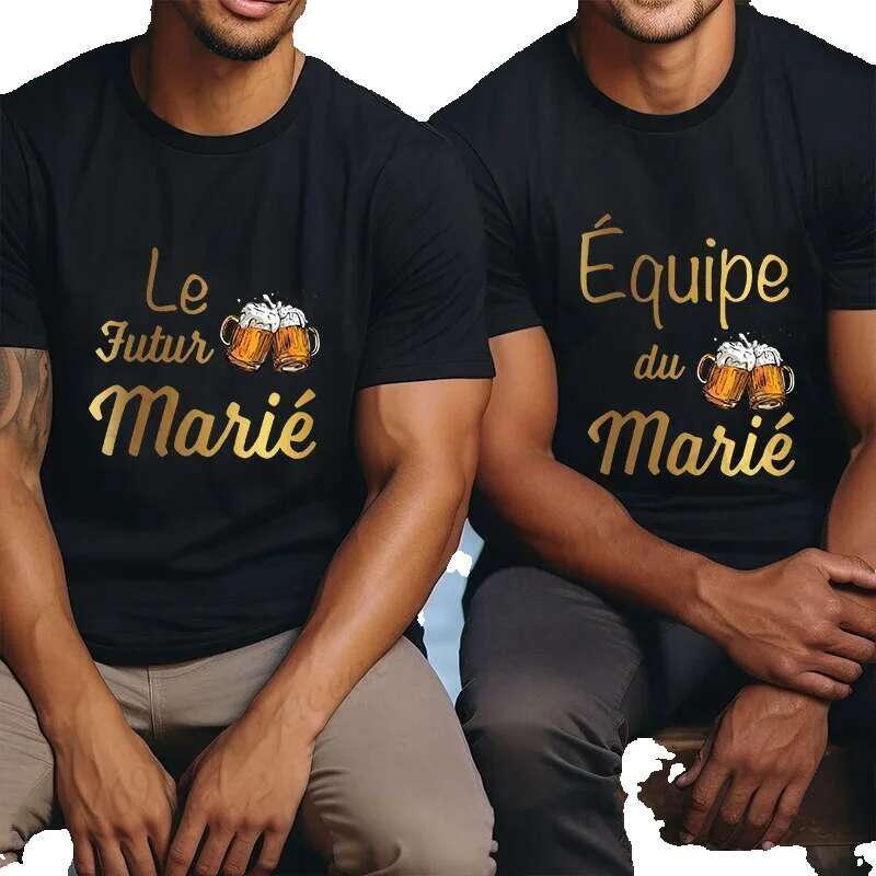 EVG French team men's T-shirt lacks beer, girl's life funeral fashion clothing
