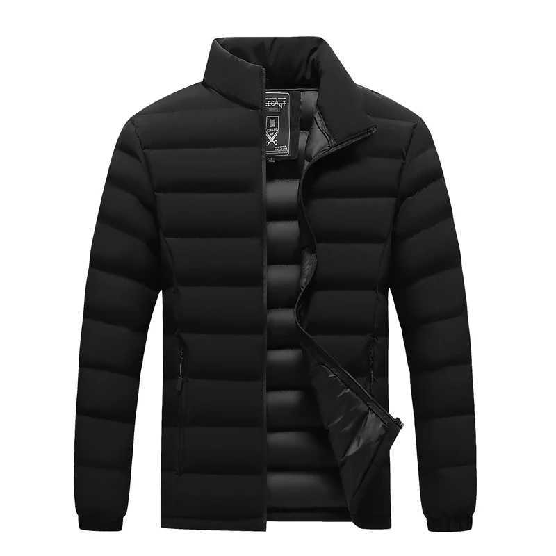 Winter Mens Warm Down Parkas Fashion Men Cotton Thermal Padded Coats Classic Men Stand Collar Windbreaker Warm Jackets ClothingT251107