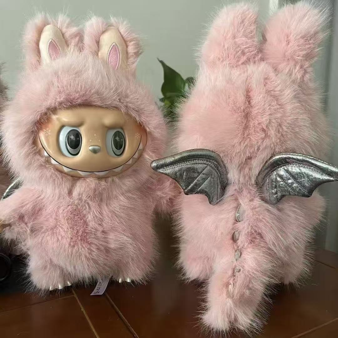 38cm Zimomo Archangel Leader labubu Vinyl Doll Plush Doll Toy Trendy Doll Labubus