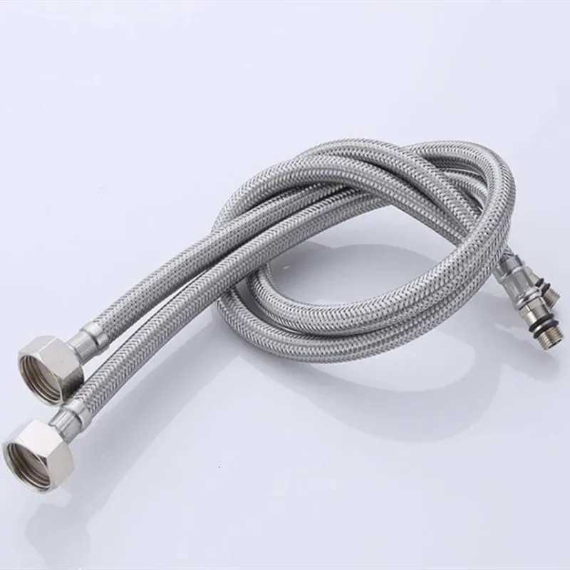 Bathro Hose Stainless Steel ible Plumbing Pipes Kitchen 2 Piece/Set Cold Hot Faucet Supply Pipe Hoses G 1/2 G 3/8 G 9/16 Y251107