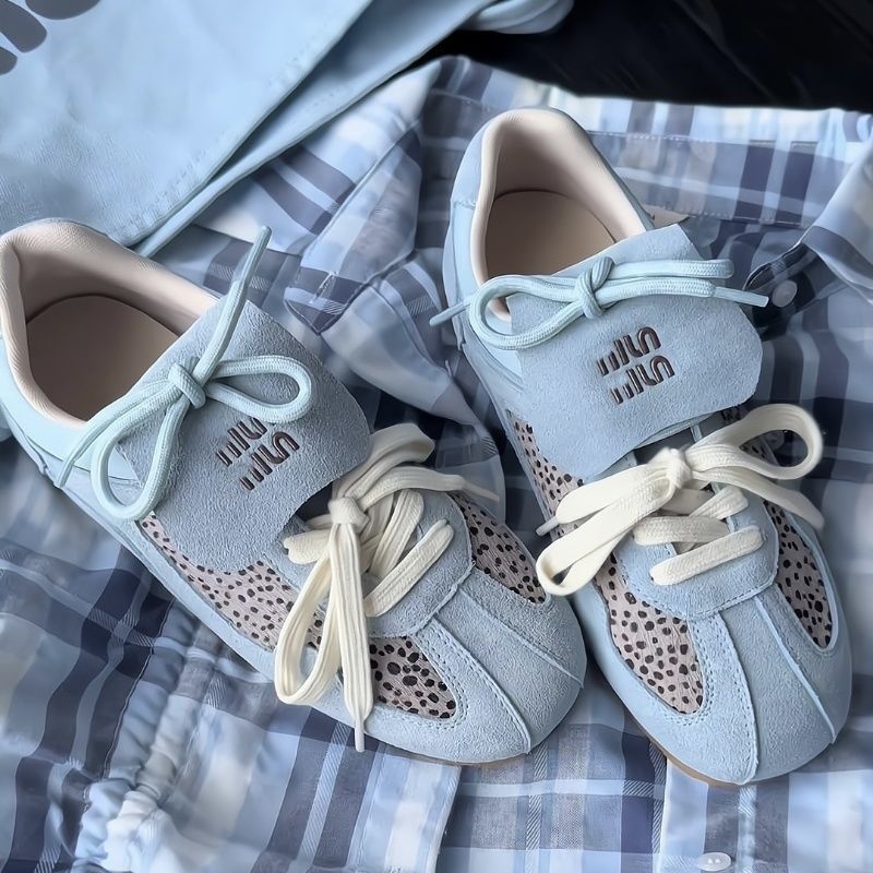 Free shipping 2025 New leopard Print casual Shoes Women's Spring Vintage Forrest Gump Shoes Increase trend sneakers Brown Blue 35-40